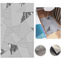 Tappeto Pelo Corto Geometrico moderno Soggiorno Salotto Ornamento Varie Misure