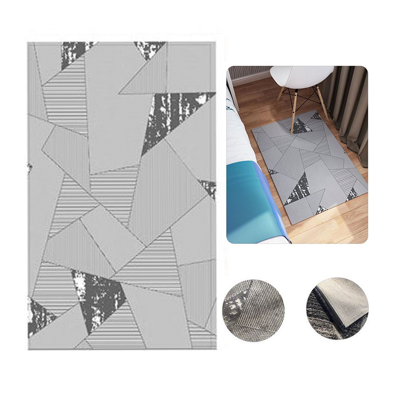 Tappeto Pelo Corto Geometrico moderno Soggiorno Salotto Ornamento Varie Misure
