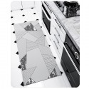 Tappeto Pelo Corto Geometrico moderno Soggiorno Salotto Ornamento Varie Misure