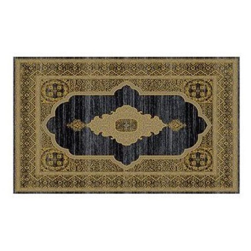 Tappeto Moderno Camera Soggiorno Salotto oro e nero Ornamento Varie...