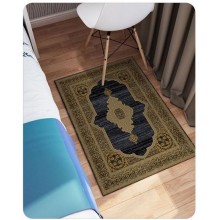 Tappeto Moderno Camera Soggiorno Salotto oro e nero Ornamento Varie misure
