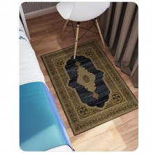 Tappeto Moderno Camera Soggiorno Salotto oro e nero Ornamento Varie misure