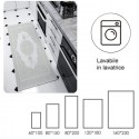 Tappeto Camera Soggiorno Salotto Moderno Grigio A Pelo Corto Varie misure