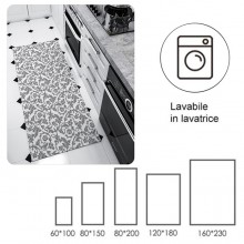 Tappeto Camera Soggiorno Salotto Moderno Grigio A Pelo Corto Varie misure