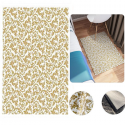 Tappeto Camera Soggiorno Salotto Moderno oro/bianco A Pelo Corto Varie misure