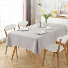 Tovaglia Antimacchia Poliestere rettangolare grigia da cucina + fermatovaglia