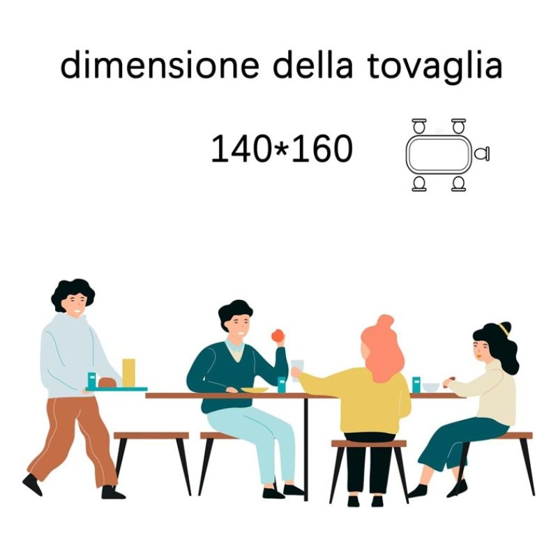 BVT Tovaglia Antimacchia in Poliestere Impermeabile fiori stampata ...