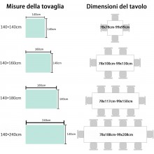 Tovaglia Antimacchia in Poliestere Impermeabile stampa farfalle + fermatovaglia