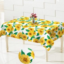 Tovaglia Antimacchia in TNT Impermeabile girasoli 140x140cm + fermatovaglia