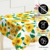 BVT Tovaglia Antimacchia in TNT Impermeabile girasoli 140x140cm + f...
