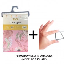 Tovaglia Plastificata Antimacchia PVC impermeabile stampa a fiori +fermatovaglia