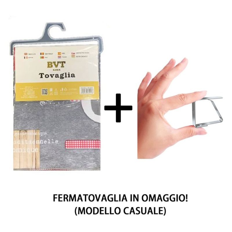 BVT Tovaglia Plastificata Antimacchia PVC impermeabile stampata con...