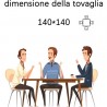BVT Tovaglia Plastificata Antimacchia in PVC impermeabile copritavo...