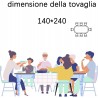 BVT Tovaglia Plastificata Antimacchia in PVC impermeabile copritavo...