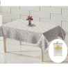 BVT Tovaglia Plastificata Antimacchia PVC impermeabile fiori bianch...