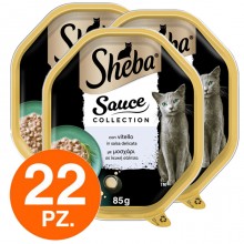 Sheba Creazioni Speciali in Salsa Cibo per Gatti con vitello - 22 Vaschette 85g