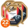 Sheba Sheba Cibo per Gatti al Gusto manzo e Tacchino - 22 Vaschette...