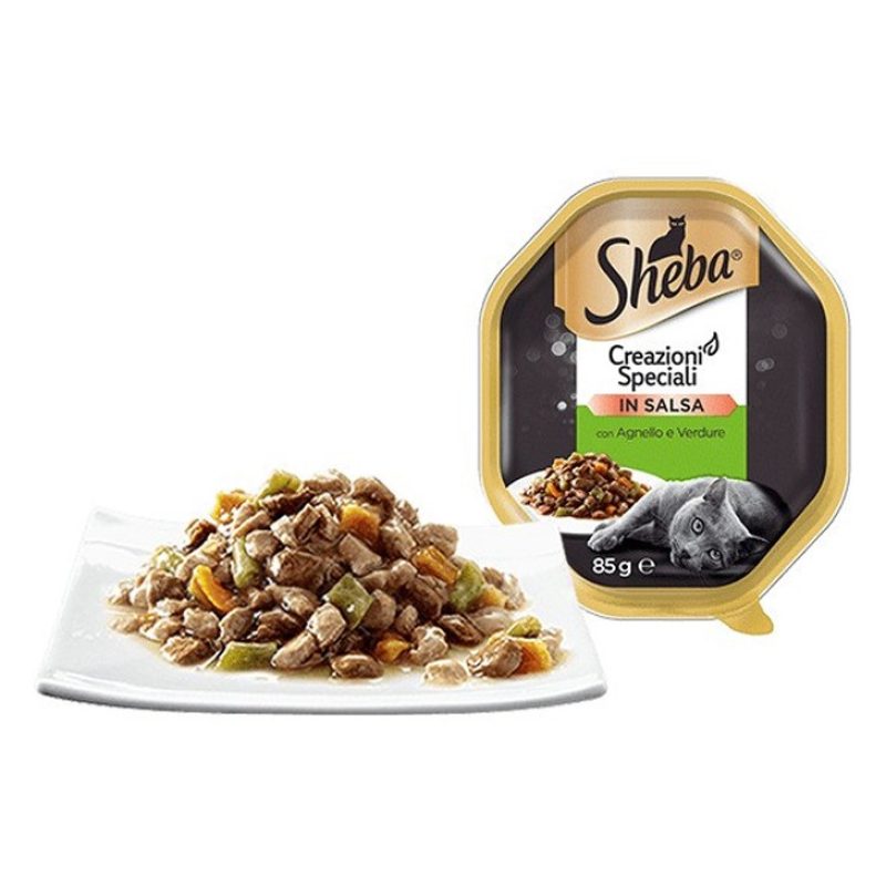 Sheba Sheba Creazioni Speciali in Salsa Cibo per Gatti Angello e Ve...