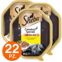 Sheba Creazioni Speciali in Salsa Cibo per Gatti pollo e asparagi -22 Vaschette