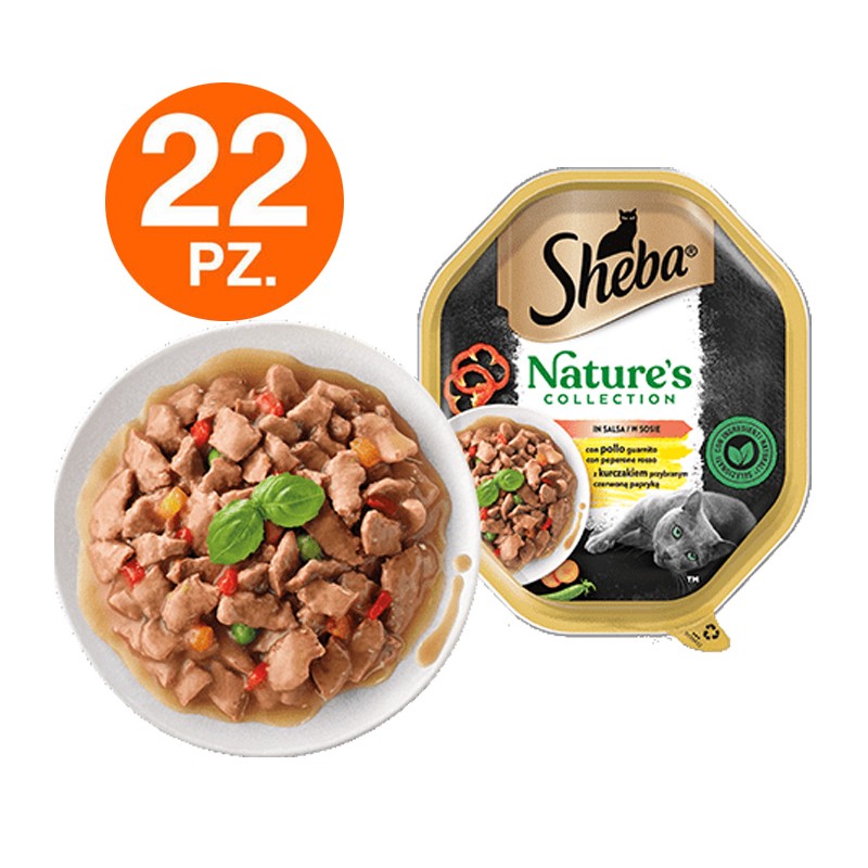 Sheba Sheba Nature'S Collection Pollo e Peperone in Salsa 22 × 85 f...