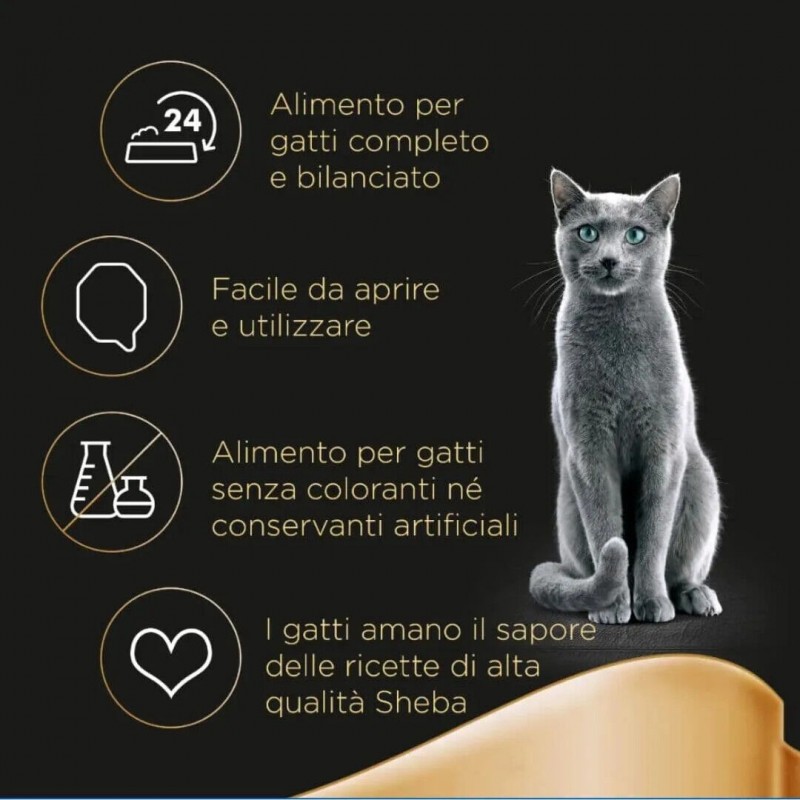 Sheba Sheba Classics Paté Vitello e Pollo Cibo Umido per Gatti for ...