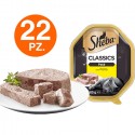 Sheba Paté Classic Cibo per Gatti al Pollo - 22 Vaschette da 85 grammi