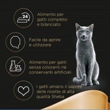 Sheba Classics Paté Selvaggina Cibo Umido Completo Gatti Adulti 22 Vaschette