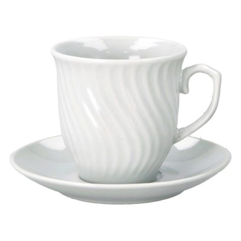 AD Trend Tazza da tè The in porcellana bianca con piattino servizio...