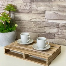 Set da 6 Tazzine da caffè tè in porcellana bianca tazze con piattino servizio