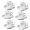 AD Trend Set da 6 Tazzine da caffè servizio da tè in porcellana bia...