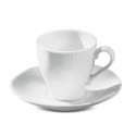 Set da 6 Tazzine da caffè servizio da tè in porcellana bianca tazze con piattino