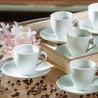 AD Trend Set da 6 Tazzine da caffè servizio da tè in porcellana bia...