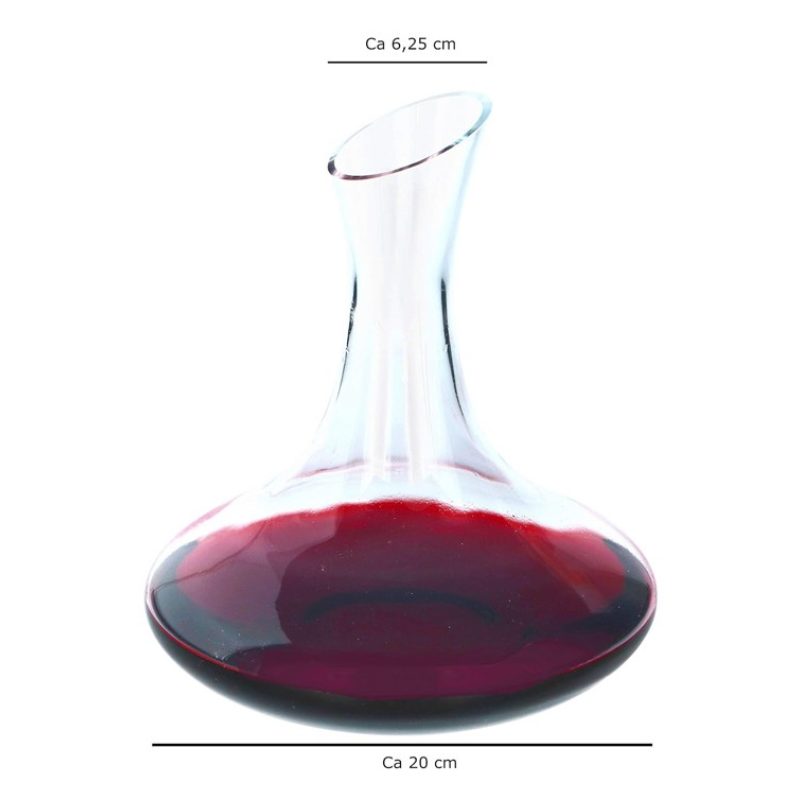 AD Trend Decanter vino rosso caraffa vetro collo Rotondo cilindrico...