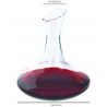AD Trend Decanter vino rosso caraffa vetro collo Rotondo cilindrico...