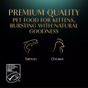 Sheba in Salsa Cibo per Gatti con pollo e salmone per cuccioli Kitten 52x85 g