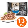 Sheba Sheba Selezione in Salsa con Pesce per Gatti da 52 x 85 gr ci...