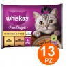 Whiskas Whiskas Pure Delight Cibo per Gatti Tenere Delicatezze Poll...