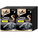 Sheba Creamy Snacks con Pollo Stick Cremosi per Gatti 11 pacchi da 4 snack 12g