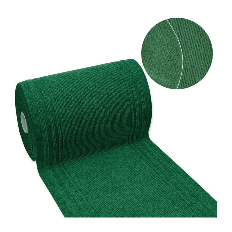 Moquette Passatoia in polipropilene 67cm x 25m spess. 8mm per eventi verde