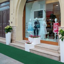 Moquette Passatoia in polipropilene 67cm x 25m spess. 8mm per eventi verde