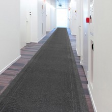 Moquette Passatoia in polipropilene 67cm x 25m spess. 8mm per eventi grigio