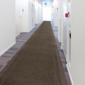 Tappeto passatoia antiscivolo da interno corridoio corsia 67cm x 25m marrone