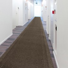 Tappeto passatoia antiscivolo da interno corridoio corsia 67cm x 25m marrone