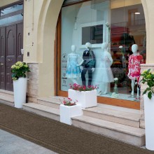 Tappeto passatoia antiscivolo da interno corridoio corsia 67cm x 25m marrone