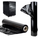Film estensibile manuale nero 2 rotoli pellicola fascia pallet imballaggio 2kg