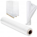 2x Bobina Film estensibile manuale bianco pellicola fascia pallet imballaggio