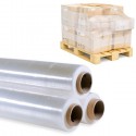 Film estensibile manuale trasparente pellicola 2 rotoli pallet imballaggio 2kg