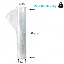 Film estensibile manuale trasparente pellicola 2 rotoli pallet imballaggio 2kg