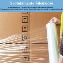 Film estensibile manuale trasparente pellicola 2 rotoli pallet imballaggio 2kg