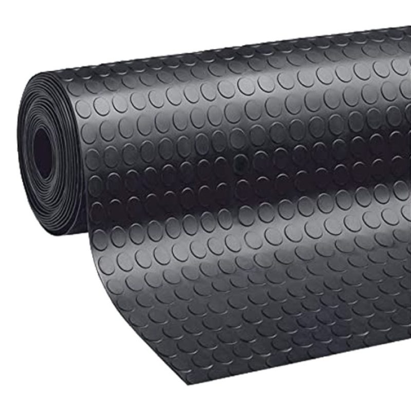 BVT Tappeto gomma antiscivolo copri pavimento bollo bullonato 1,2x1...